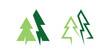 flash logo design pine, forest, energy, lightning, lightning, logo design template icon, symbol, vector.