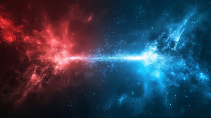 Red and Blue isolation background, Illustration