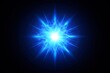 © dqminh - blue star burst,overlays blue flare glow isolated on black background