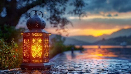 Canvas Print - lantern at night