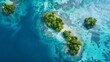 © Tanakorn - Captivating Aerial View of Interconnected Tropical Islands with Vibrant Coral Reefs and Crystal