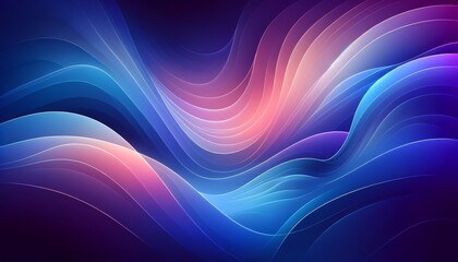 an abstract image with harmonious color gradients, featuring smooth transitions between cool tones o