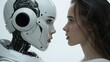 © JS_Stock - AI vs human concept on isolated background robot humanity artificial intelligence