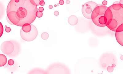 Wall Mural - abstract background with pink bubbles.