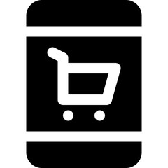 Poster - online shopping icon