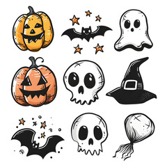 Sticker - halloween pattern