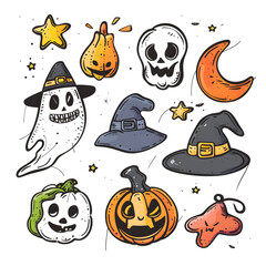 Sticker - halloween pattern