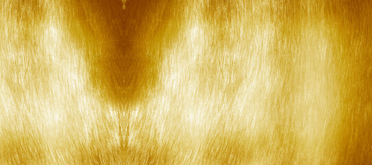 Wall Mural - Shiny yellow leaf gold foil texture