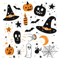 Poster - halloween seamless pattern