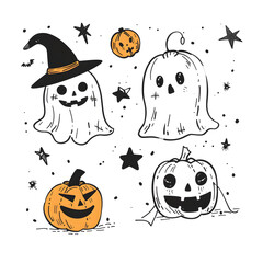 Sticker - halloween pattern