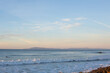 Evening surf at peaceful Solimar Beach in Ventura, California.