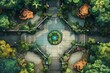 DnD Battlemap crystal, palace, battlemap, detailed, fantasy, gaming