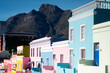BoKaap Neighborhood with Table Mountain