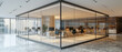 © ChubbyCat - Efficiency and aesthetics of modern glass partitioned office space