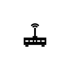 Sticker - WIFI router icon isolated on white background