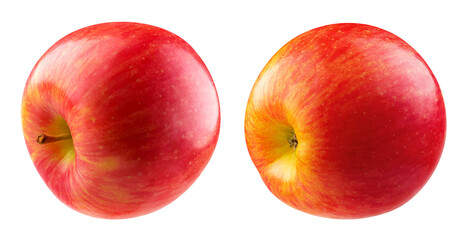 Wall Mural - Red apple from different angles isolated on a transparent background.