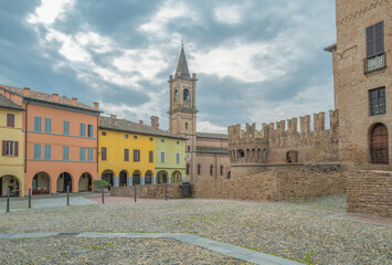 Wall Mural - Fontanellato and its medieval architectures