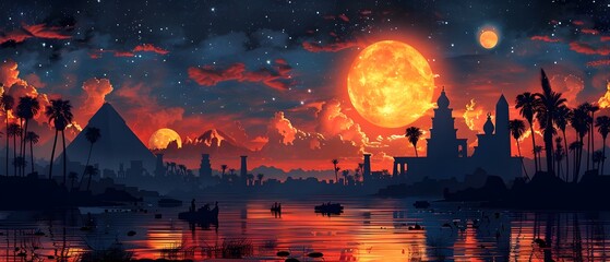 divine intervention in the creation of the egyptian universe: a mythological silhouette