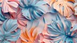 © RocknRoller Studios - Beautiful Foliage in Pastel Colours. Contemporary Design Background.