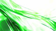 Abstract white and green color, modern design stripes background with wavy lines pattern. 3D illustration.	