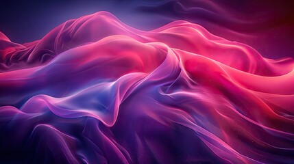 Wall Mural - Dark abstract curve and wavy background with gradient and color, Glowing waves in a dark background