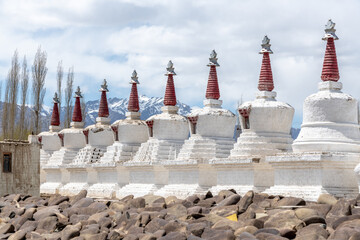 Landmark Thiksey Buddhist Monastery in the Ladakh region of northern India