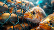 Fish in a fishing nets