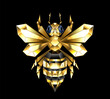 Golden polygonal bee