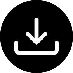 Poster - Download icon. Downloading sign. Download button. Arrow downloading icon. Download files icon. Vector illustration.