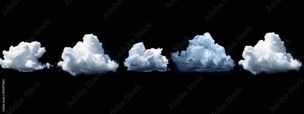 Charts showing the different types of clouds. Stock Illustration ...