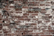 © Andy Shell - Brick wall. The background is made of red brick with white sprinkles.