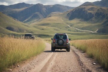 Wall Mural - car on the road