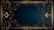 © Agustini - Elegant gold embossed ornament frame