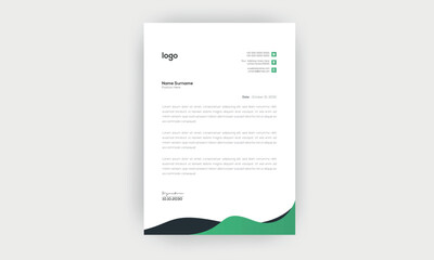 Wall Mural - Simple and Creative letterhead Template design