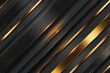 © Fotograf - Elegant black and gold striped background, perfect for luxury designs