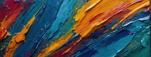 abstract rough colourful colours painting texture, with oil brushstroke, pallet knife paint on canva