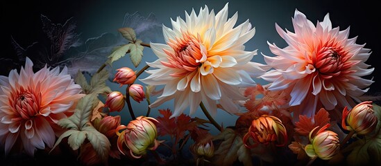 Canvas Print - a captivating image showcasing the intricate details of stunning flowers with a clear background for