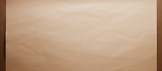 A copy space image of a white blank contrasted against a brown paper