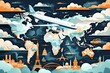 Airborne Adventure: Global Map Exploration