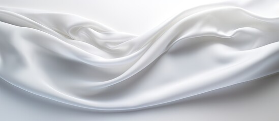 A copy space image of a soiled cloth placed on a pristine white surface