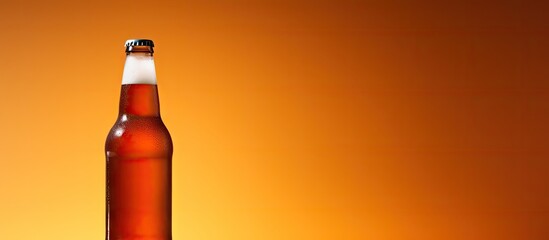 Aufkleber - A copy space image illustrating a bottle of beer