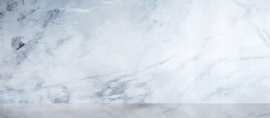 Wall Mural - A banner with copy space featuring an abstract wall background made of white marble texture