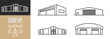 © Ilchenko Oleg - set of warehouse line art icon logo Design Vector Illustration