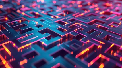 Futuristic abstract technological background with circuit board. 3d rendering.