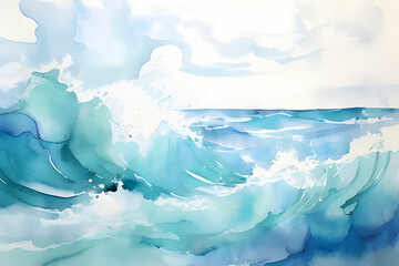 Sea waves pattern background. Waves pattern. Classic japanese waves in modern design,Blue and white