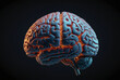 3d rendered illustration of human brain mental health thinking ideas