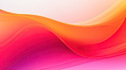 Abstract flow background with neon pink and orange gradients