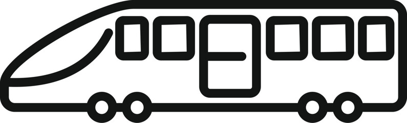 Sticker - Traffic train icon outline vector. New modern transport. High speed