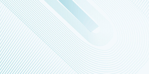 Wall Mural - Abstract white background with blue lines. Minimal lines. Geometric linear pattern. Modern design. Futuristic technology concept.