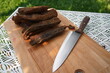 Biltong is a form of dried, cured meat which originated in Southern African